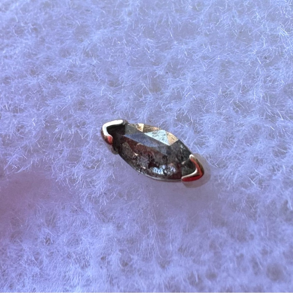 Diamond Press-fit End in Rose Gold from Mettle & Silver